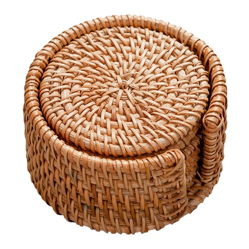 Rattan straw braided placemats - braided,