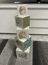 Beatrix Potter Stackable Learning cardboard Blocks Peter Rabbit Numbers Used