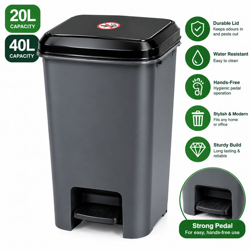 Best pedal bin 20l 40l - pedal,