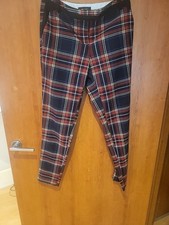 River Island Women's Tartan Skinny Trousers Size 8R