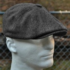 TWEED CHECK FLAT CAP VINTAGE