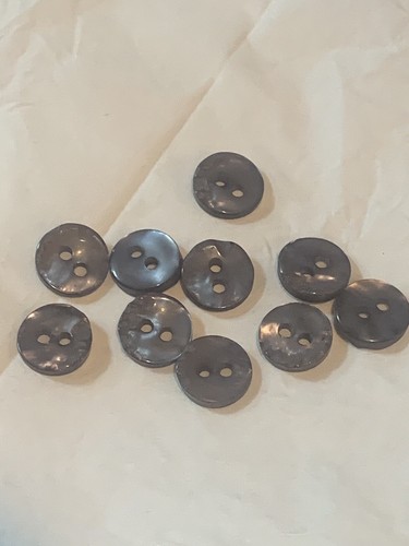 Grey round buttons job lot - grey,