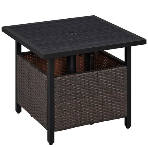Outdoor rattan wicker side - pe,