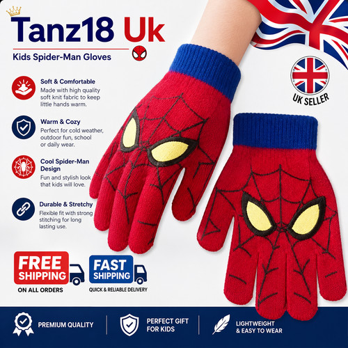 Spiderman kids winter gloves - winter,