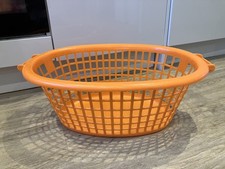 RETRO vtg 70s OVAL ORANGE