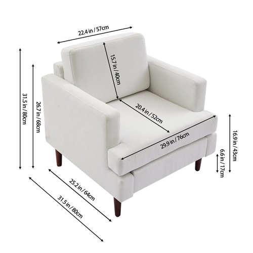 High back armchair accent - high,