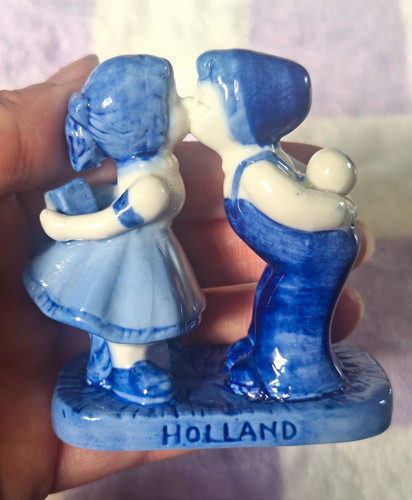 Delft blue hand - delft, painted