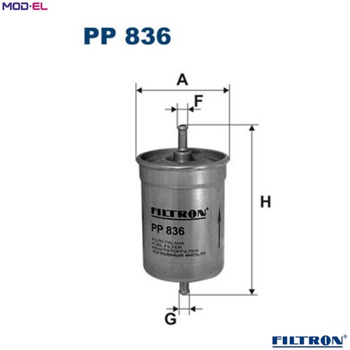 Fuel filter 836 - filter, skoda