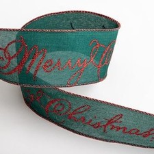 63mm Glitter Merry Christmas