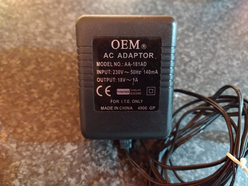 Oem adapter model no - ac,
