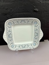 Wedgwood White Dolphins R4652 Square Eared Cake Plate 27.5 cm Plain 4 Available