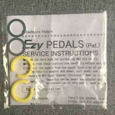 MKS EZY Removable Pedal Yellow Clips Washers
