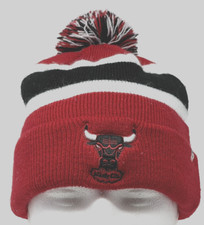 Chicago Bulls Men NBA Basketball Hat '47 Brand Winter Embroidered Cuff Knit Cap