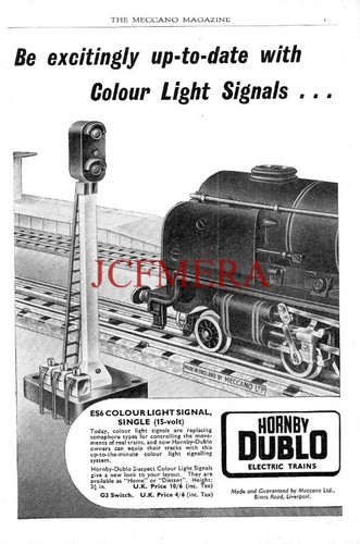 1958 hornby dublo advert - hornby,