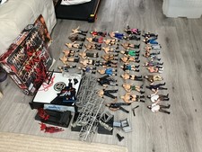  WCW ring and figure bundle joblot  Wrestling Hasbro WWE WWF 90s