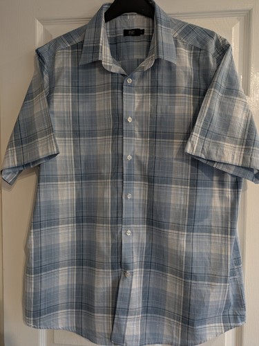 Tesco men blue check - men's,