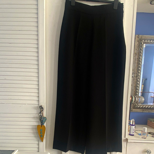 Zara black wide leg high - black,