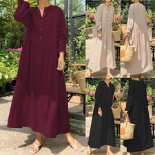 UK Women Long Sleeve Sundress