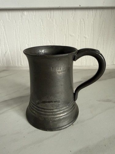 Vintage style metal tankard - vintage,