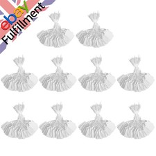 1000pcs/set Blank White Price Tags Hang String Strung Jewelry Merchandise