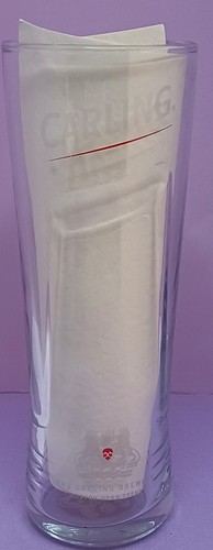 Carling half pint glass - pint, ce