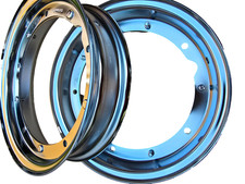 chrome split wheel rim 2.10x10 vespa px t5 rally lml standard by fa italia x 2