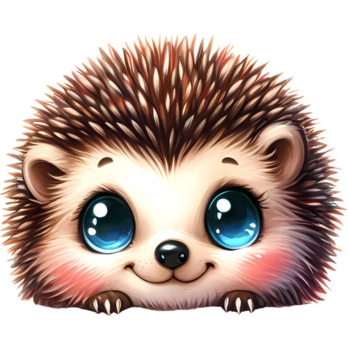 Wall decal sticker hedgehog