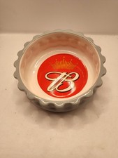Anheuser Busch Budweiser Ash Tray Ceramic 2005 Scalloped Edge 21743