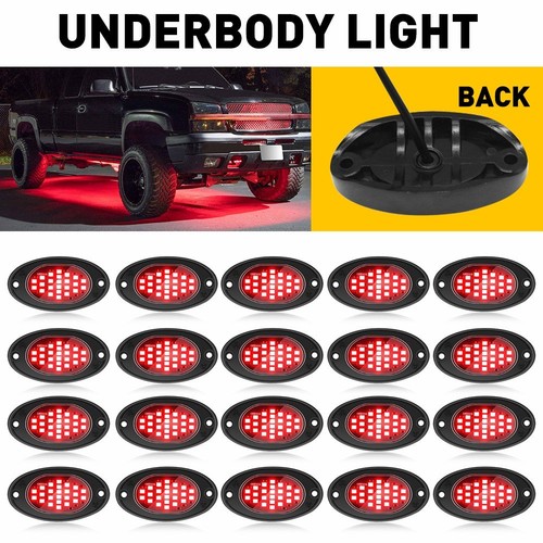 Red led rock lights - rock,