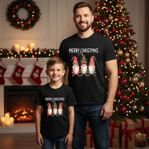Three gnomes matching family - three,