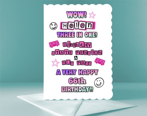 Personalised 66th birthday - 66th,