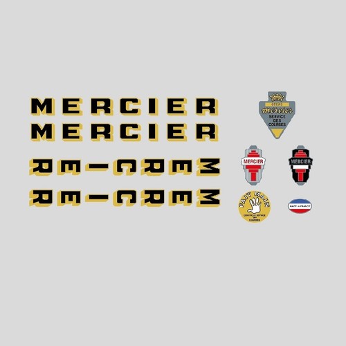 Mercier bicycle frame stickers - bicycle,