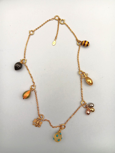 Joan rivers gold tone enamel - joan,