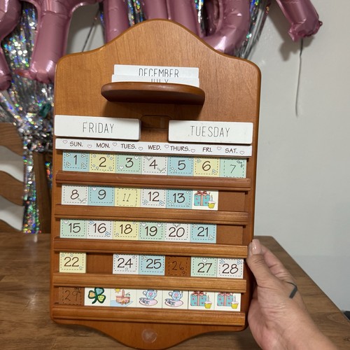 Vintage perpetual wooden - vintage,