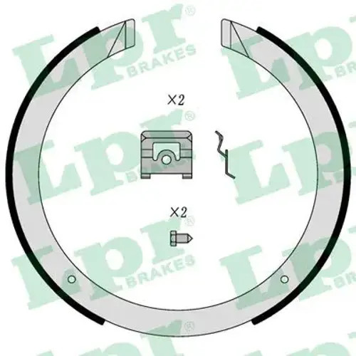 Brake shoe set parking - parking,