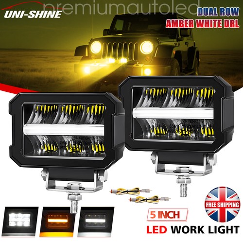 Pair 120w led work light - 5",