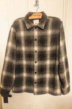 Mens Next Check  Fleece Shacket/Shirt /Jacket Size Small