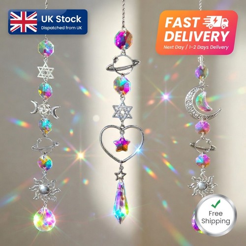 Crystal wind chime rainbow - wind,