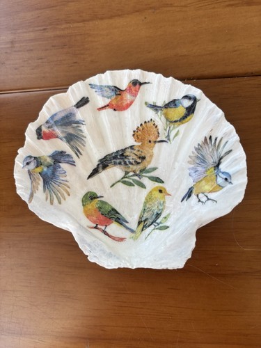 Handmade decoupage scallop - handmade,