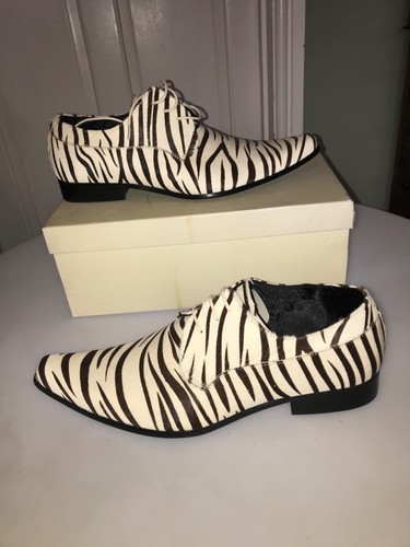 Faith mens formal shoes - , zebra