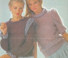 Twilleys 6686: Long Sleeve Sweater with Frills & Short Sleeve Sweater in Wisper