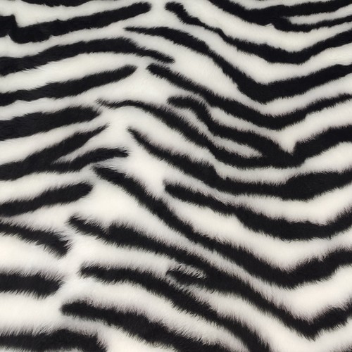 Jacquard fur fabric zebra - -,