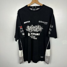 Vintage Suzuki Racing Relentless T-Shirt, Black, Embroidered, Size Mens XXL