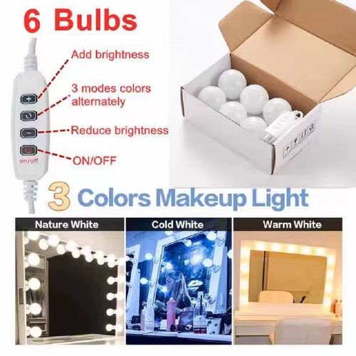 Makeup mirror led light bulbs - mirror,