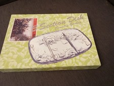 Glass Selection Dish Plate 3 Compartment Glass Serving Dish Soga Glass Japan