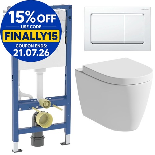Rimless wall hung toilet pan - toilet,