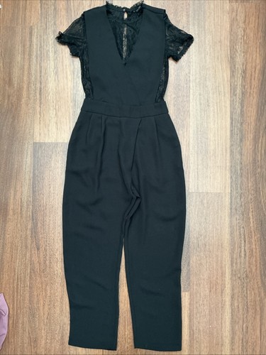 Zara basic black jumpsuit with - zara,