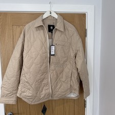 G-Star Raw Quilted Postino Oversized Jacket Beige XL BNWT RRP £190