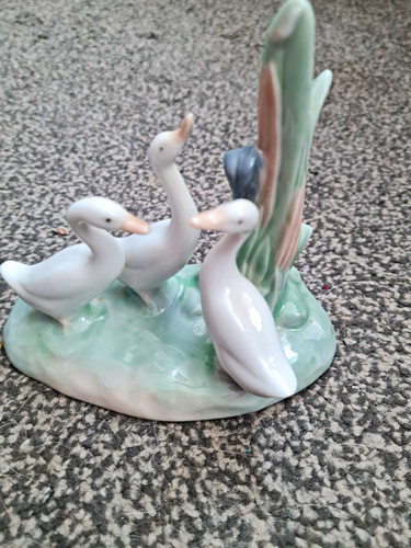 Nao handmade porcelain geese - nao,