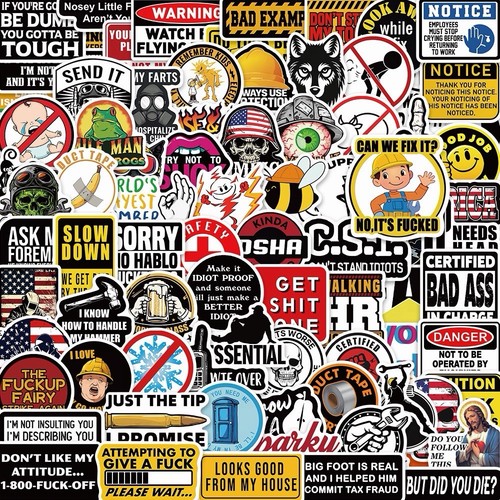 100 funny hard hat - hat, vinyl